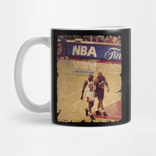 Charles Barkley and Michael Jordan, 1993 NBA Finals by Wendyshopart